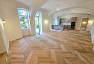 Hietzing Deluxe! Generalsanierte Luxuswohnung mit riesiger Privatgarage! Großer Garten + Riesige Terrassen + 4 Zimmer, 3 Bäder, 3 WCs und viel Raum! Premium Wohngefühl!