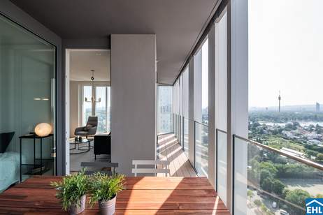 Wohnen auf höchstem Niveau – 4-Zi.-Erstbezug im TOWER HOMES im V22 Tower, Wohnung-miete, 735,00,€, 1220 Wien 22., Donaustadt