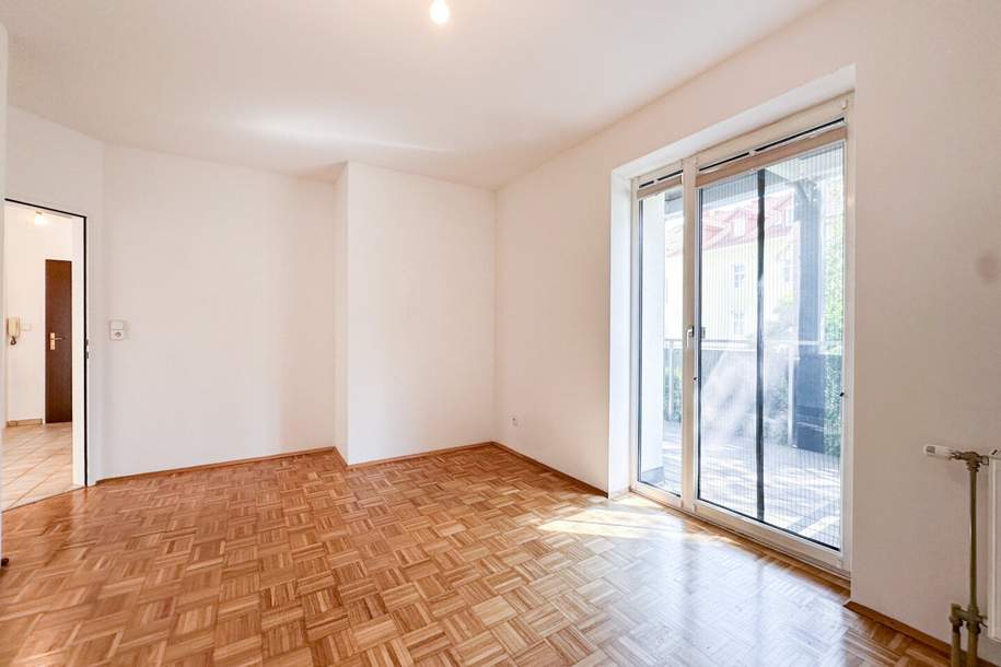 +++Balkon mit Gartenblick+++ 2,5-Zimmer-Wohnung in super Lage nahe der Mur, Wohnung-miete, 834,83,€, 8020 Graz(Stadt)
