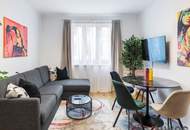 Voll möblierte Design Wohnung mit super 3-Zimmer Grundriss
