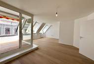 Hochwertig sanierte, schöne DG-Maisonette mit Terrasse in toller Lage! 1180!