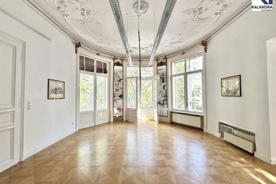360 TOUR // REPRÄSENTATIVE ALTBAUWOHNUNG, Wohnung-miete, 6.999,85,€, 1040 Wien 4., Wieden