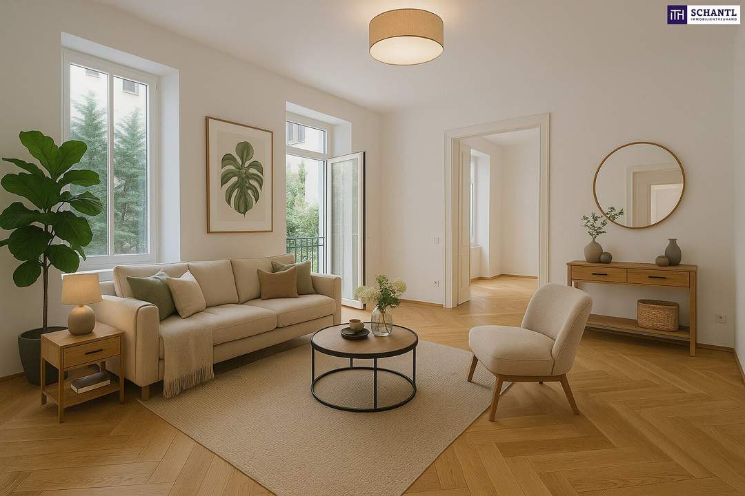 WOW! TOP LAGE in unmittelbarer Nähe zum Augarten + Altbaujuwel mit großzügigem Balkon + absolut ruhige Innenhoflage