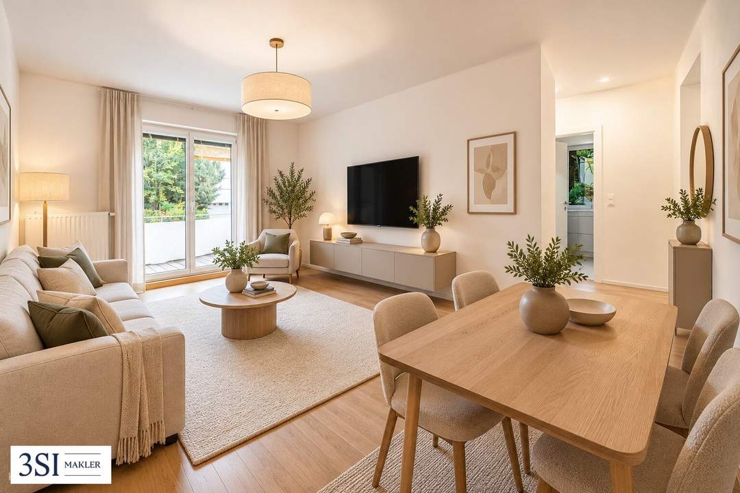 Wohnen auf der Sonnenseite – Charmante 2-Zimmer-Wohnung in Grünruhelage
