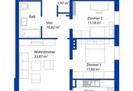 Helle 3-Zimmerwohnung mit Loggia/Balkon in zentraler Lage
