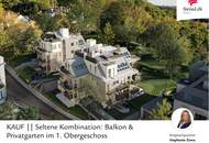 Seltene Kombination: Balkon & Privatgarten im 1. Obergeschoss
