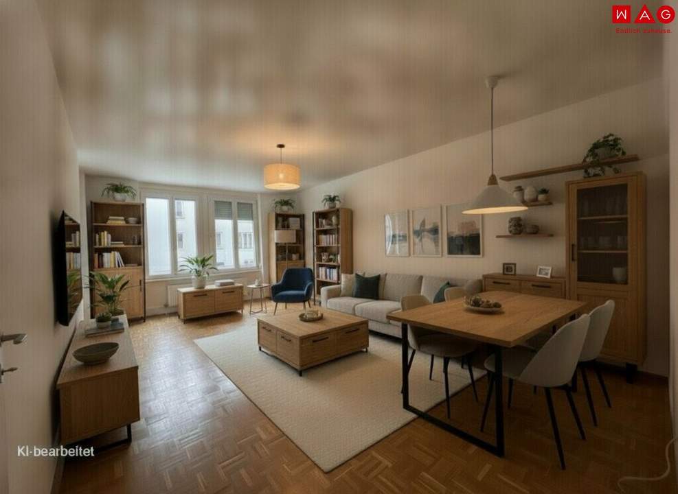 Helle 3-Zimmer-Wohnung mit Loggia und Grünblick in Linz/Ebelsberg
