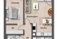 Helle 2-Zimmer-Neubauwohnung mit Loggia nahe Bahnhof Floridsdorf