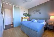 Sky High Living: 2-Zimmer Wohnung mit ganzjährig nutzbarer Loggia und atemberaubendem Wien-Panorama im 9. Stock! High-End Ausstattung!