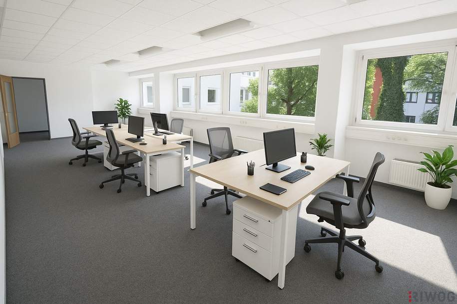 555m² Bürofläche | Adaptierungen nach Absprache möglich | U-Bahnnähe | Kurz- &amp; Dauerparkplätze, Gewerbeobjekt-miete, 7.437,00,€, 1150 Wien 15., Rudolfsheim-Fünfhaus