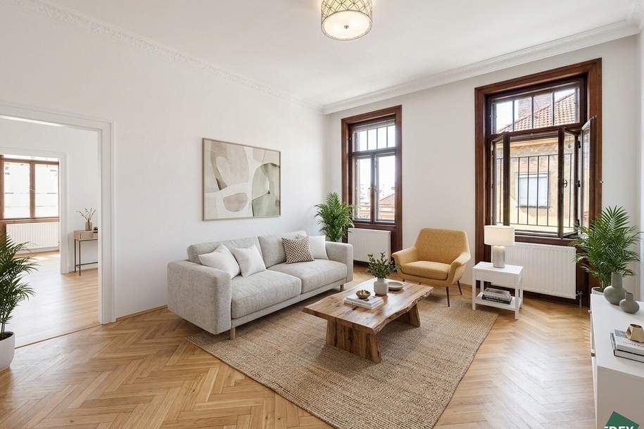 Sanierungsbedürftige Altbauwohnung nahe Franz-Josefs-Bahnhof | 9. Bezirk | Viel Potenzial, Wohnung-kauf, 419.000,€, 1090 Wien 9., Alsergrund