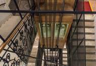 BÖRSE-NÄHE, klimatisiertes 98 m2 Dachgeschoss mit 9 m2 Terrasse, 3 Zimmer, Extraküche, 2 Bäder, Gonzagagasse
