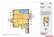 klimatisierte Dachgeschosswohnung mit 4 Zimmer (116m²) und 2 Terrassen