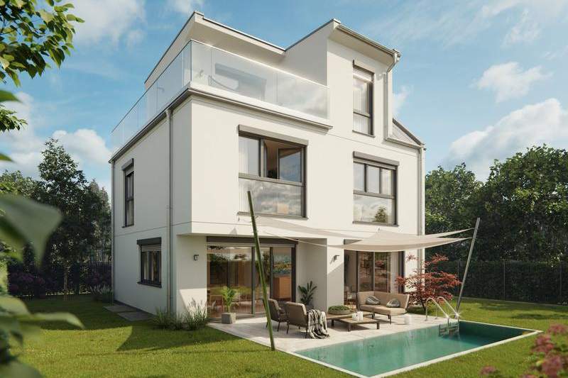 Luxuriöses Einfamilienhaus am Bruckhaufen direkt bei der Alten Donau, Haus-kauf, 1.499.900,€, 1210 Wien 21., Floridsdorf