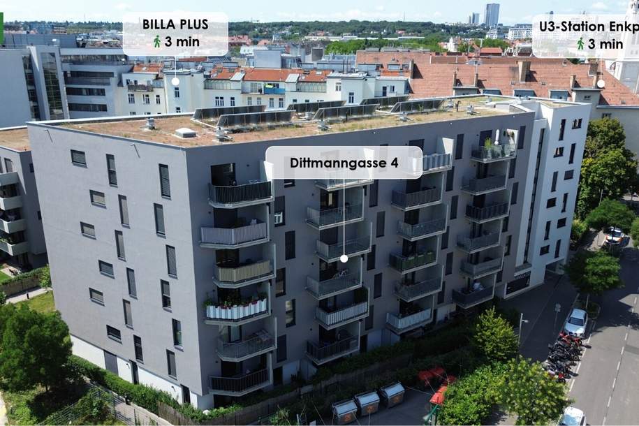 Einziehen &amp; wohlfühlen: attraktive 2-Zimmer-Wohnung nahe U3 Enkplatz!, Wohnung-miete, 979,00,€, 1110 Wien 22., Donaustadt