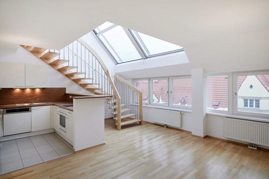 Exklusive 3-Zimmer-Maisonette mit Galerie und Terrasse im Herzen des 17. Bezirks!, Wohnung-kauf, 599.000,€, 1170 Wien 17., Hernals