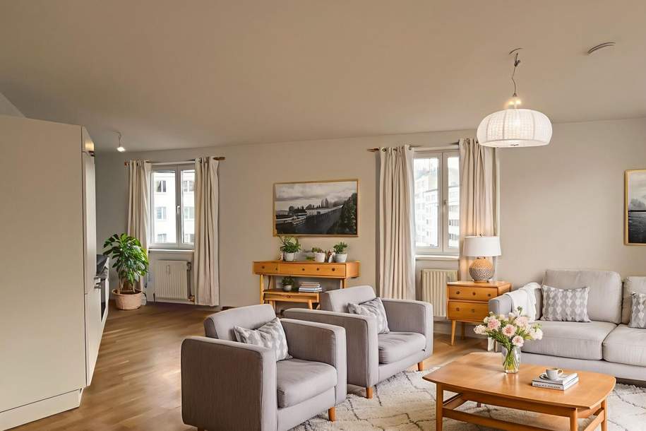 1200! Helle 2-Zimmer Wohnung nahe Augarten!, Wohnung-miete, 1.055,00,€, 1200 Wien 20., Brigittenau