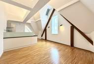 Stilvolle 2-Zimmer Dachgeschosswohnung mit Terrasse nahe Mariahilfer Straße (inkl. Heizkosten)
