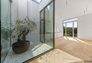 3,7m Raumhöhe im DG, Garage mit 2 Stellplätze, Atrium, Aufzug in die Wohnung und 360° Dachterrasse