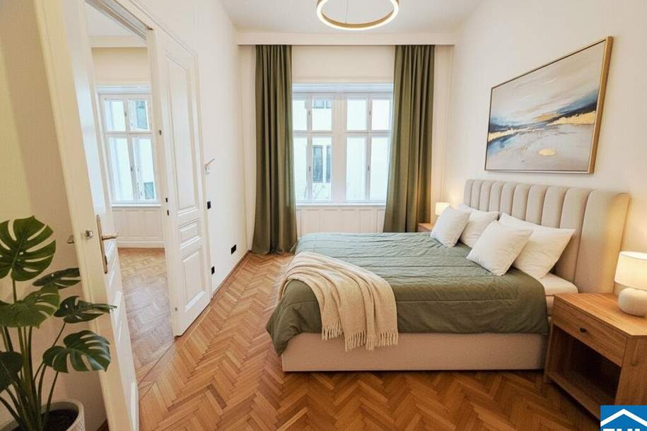 Wiener Eleganz trifft modernes Interieur: Hofseitige 2 Zimmerwohnung im 4. Bezirk, Wohnung-kauf, 395.000,€, 1040 Wien 4., Wieden