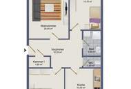 3-Zimmerwohnung mit ca. 80 m², 2 Balkonen, zentrumsnah, auch für WG geeignet!