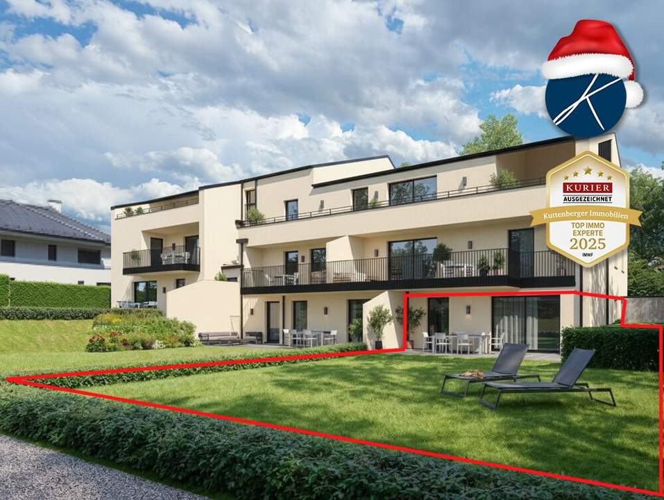 🌻🌼🌺Gartenwohnung mit 260m² Außenbereichen (Top 1) - Neubauprojekt am Kremser Steindl