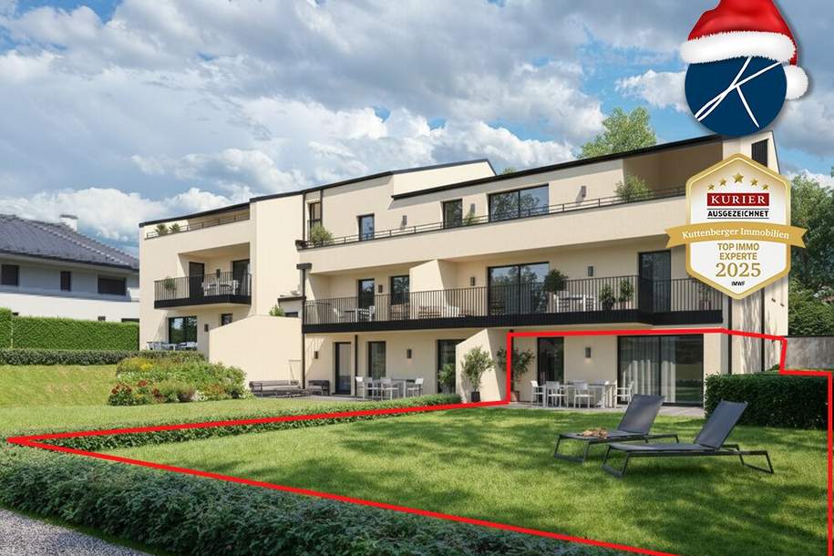 🌻🌼🌺Gartenwohnung mit 260m² Außenbereichen (Top 1) - Neubauprojekt am Kremser Steindl, Wohnung-kauf, 689.000,€, 3500 Krems an der Donau(Stadt)