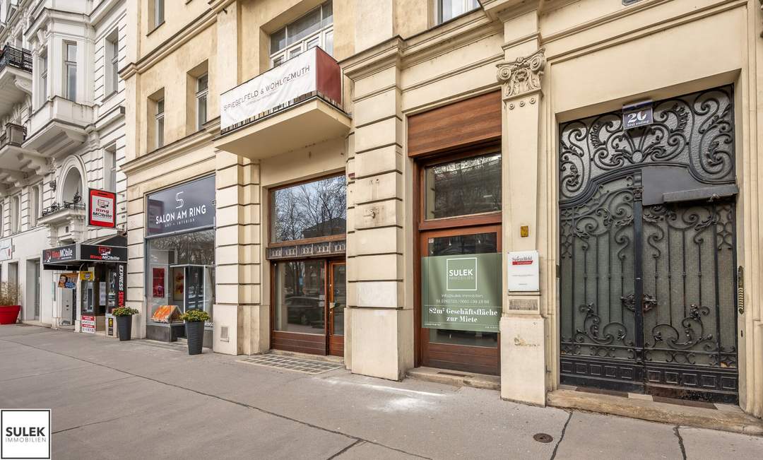 77m² großes, straßenseitiges Geschäftslokal direkt am Stubenring 20 - keine große Gastronomie!