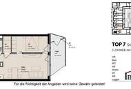 TOPLAGE und ERSTBEZUG: Hofseitige, moderne 2-Zimmerwohnung mit großer Loggia! Besichtigung ab Februar 2025 möglich!