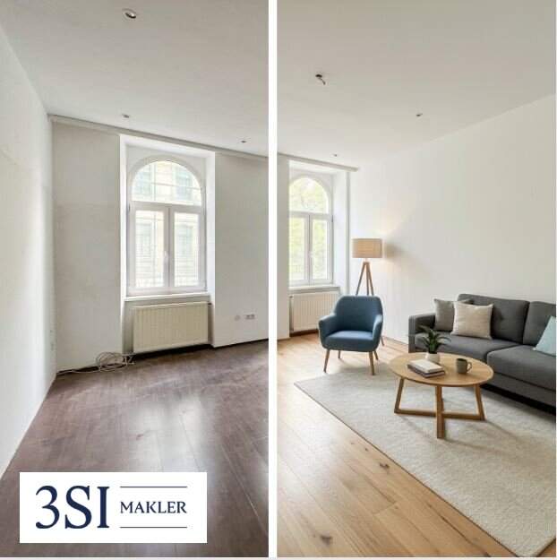 Wohntraum zum Gestalten: 2 Zimmer Altbauwohnung mit Abendsonne