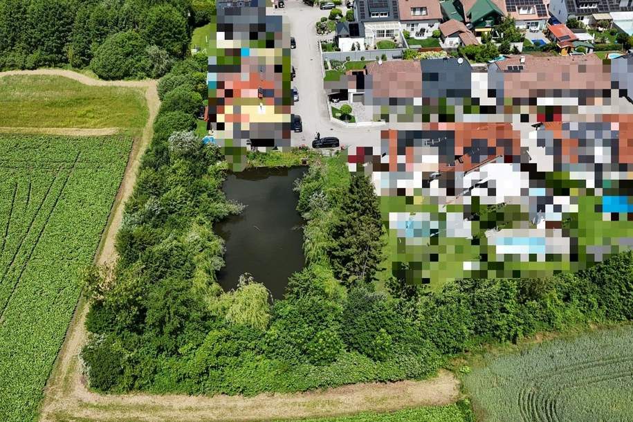Sonniges Freizeitgrundstück mit idyllischem Teich in begehrter Lage von Wels-Puchberg, Grund und Boden-kauf, 115.000,€, 4600 Wels(Stadt)
