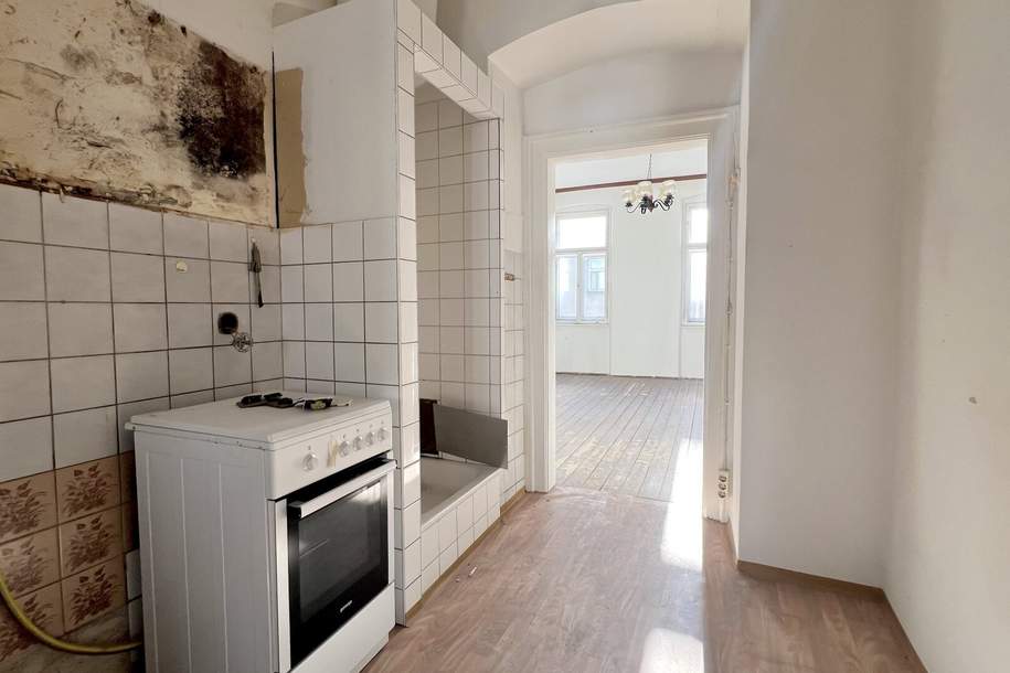Kleine Altbauwohnung mit schönem Ausblick!, Wohnung-kauf, 115.000,€, 1150 Wien 15., Rudolfsheim-Fünfhaus