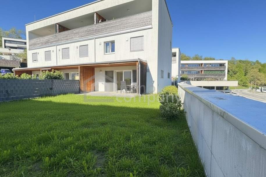 Neuwertige 2-Zi Gartenwohnung mit Terrasse &amp; Garage in Seewalchen am Attersee, 50m²,, Wohnung-miete, 1.040,00,€, 4863 Vöcklabruck
