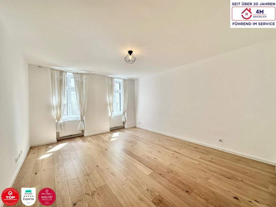 Lichtdurchflutete & ruhige 4-Zimmer-Wohnung im 3. Bezirk – top Lage & Anbindung