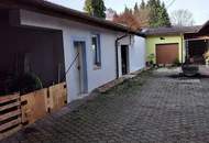 Großes Geschäftshaus mit Innenhof, Lager/ Büro und Wohnung in Lockenhaus
