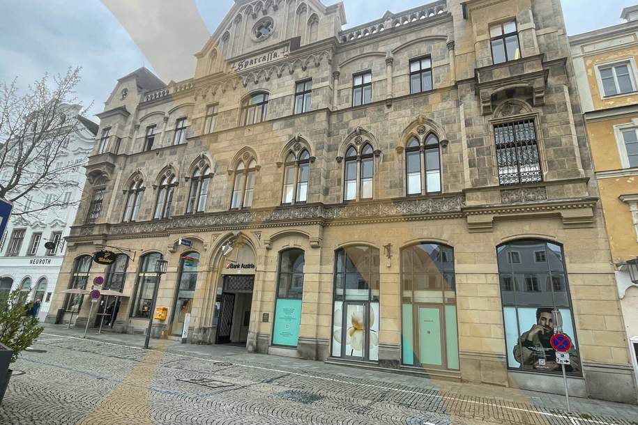 Geschäftsfläche in AAA-Lage am Steyrer Stadtplatz zu vermieten!, Gewerbeobjekt-miete, 7.289,77,€, 4400 Steyr(Stadt)