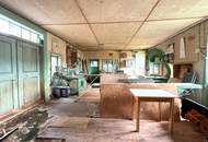 Toskana- Flair im Südburgenland: Haus mit ehemaliger Tischlerei auf großem Grundstück