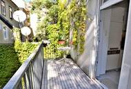 Charmante 1-Zimmer-Altbauwohnung mit Balkon in Hofruhelage