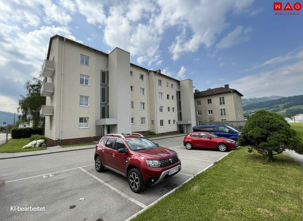 Smart geschnitten - 72,52 m² Wohnung mit Blick ins Grüne, gute Infrastruktur mit durchdachtem Grundriss in Kirchdorf an der Krems! Ab sofort &amp; ohne Befristung!