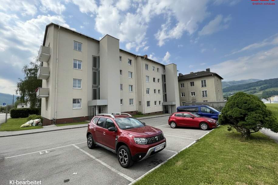 Smart geschnitten - 72,52 m² Wohnung mit Blick ins Grüne, gute Infrastruktur mit durchdachtem Grundriss in Kirchdorf an der Krems! Ab sofort & ohne Befristung!, Wohnung-miete, 806,42,€, 4560 Kirchdorf an der Krems