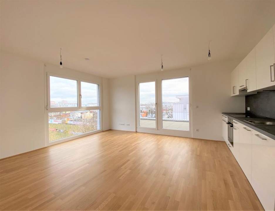 30m² TERRASSENFLÄCHE - klimatisierte 3 Zimmer Neubauwohnung in der Koloniestraße