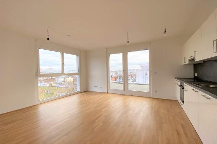 30m² TERRASSENFLÄCHE - klimatisierte 3 Zimmer Neubauwohnung in der Koloniestraße, Wohnung-miete, 1.299,01,€, 1210 Wien 22., Donaustadt