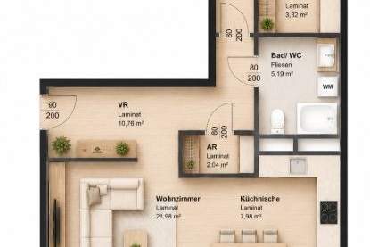 2 MONATE MIETFREI | Zentral wohnen mit Stil, Wohnung-miete, 761,28,€, 8020 Graz(Stadt)