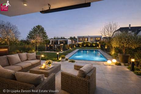 Möbliertes Designer-Doppelhaus mit Spa &amp; Pool nahe Wien, Haus-kauf, 1.690.000,€, 2380 Mödling