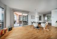 Penthouse im 34. OG mit Terrasse I 360° Wienblick I Designküche I TG Platz mit E-Ladestation