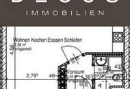 | HELL & GEMÜTLICH | CHARMANTE 1-ZIMMER-WOHNUNG IM ERGESCHOSS | IM GRÜNEN UND DOCH IN DER STADT