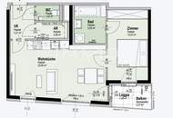 Hofseitige 2-Zimmer-Balkonwohnung in begehrter Lage – Erstbezug BEIM DONAUUFER