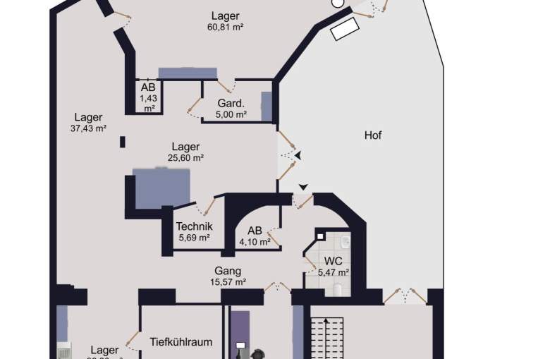 "Gewerbeobjekt in zentraler Lage", Gewerbeobjekt-kauf, 380.000,€, 1050 Wien 5., Margareten