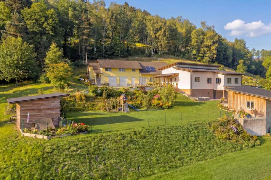 Exklusive Landwirtschaft in einzigartiger Ruhe- und Aussichtslage mit modernem Wohnkomfort, Gewerbeobjekt-kauf, 945.000,€, 9473 Wolfsberg