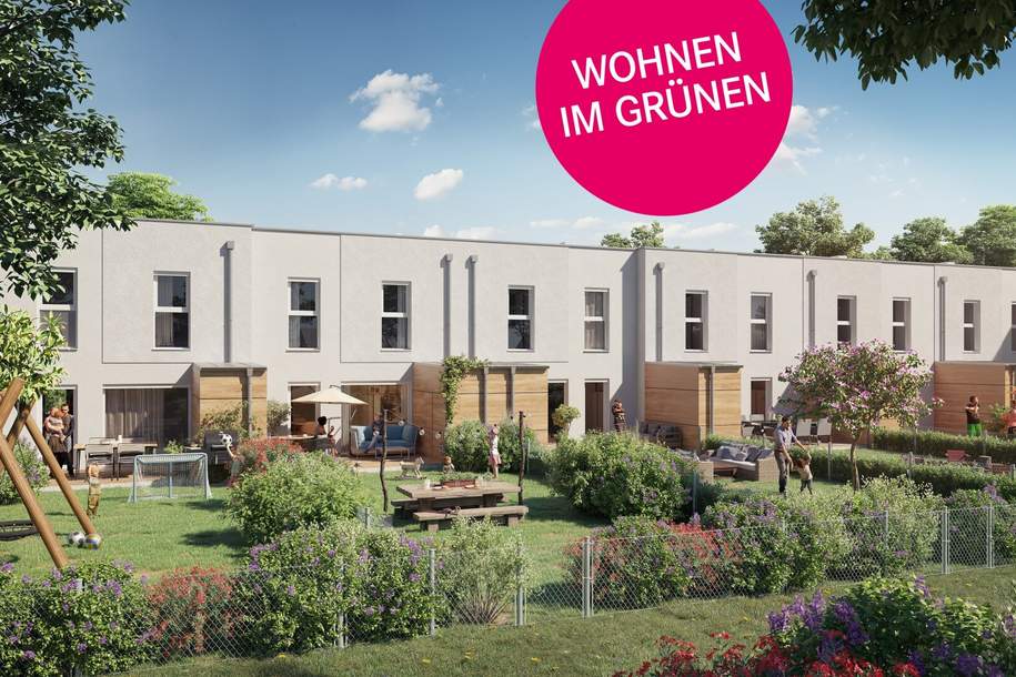 Komfortables Wohnen: 4-Zimmer-Häuser mit Fußbodenheizung und Parkettboden, Haus-kauf, 495.000,€, 2700 Wiener Neustadt(Stadt)